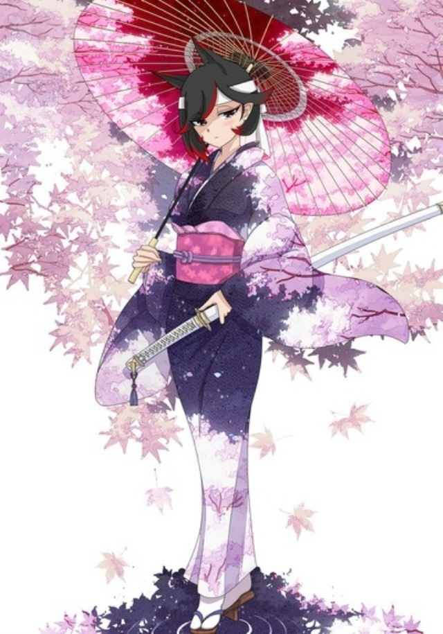 На аву аниме девушки в кимоно (19)