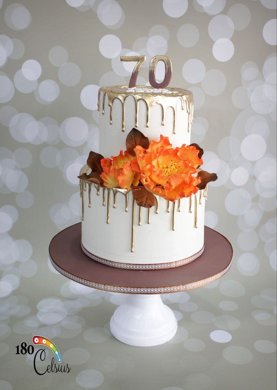 Красивый и вкусный торт на юбилей женщине 80 лет фото 027