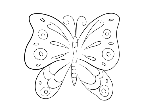 Карандашом бабочка рисунок для детей   подборка 25