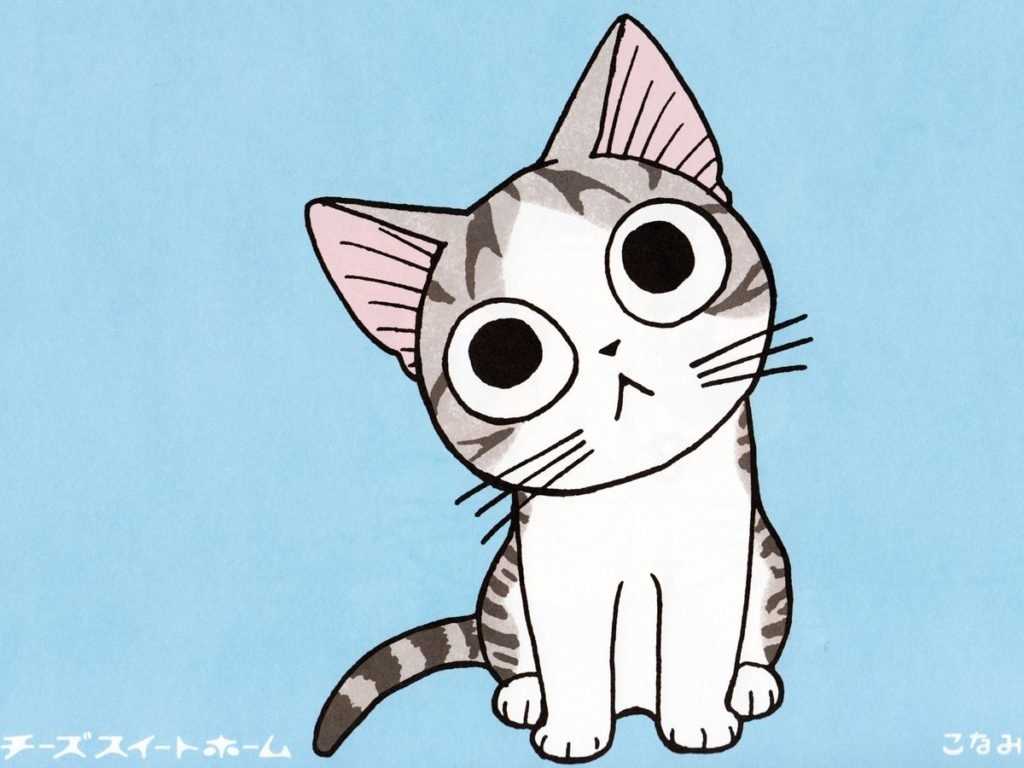 Картинки милые котики для рисования 10