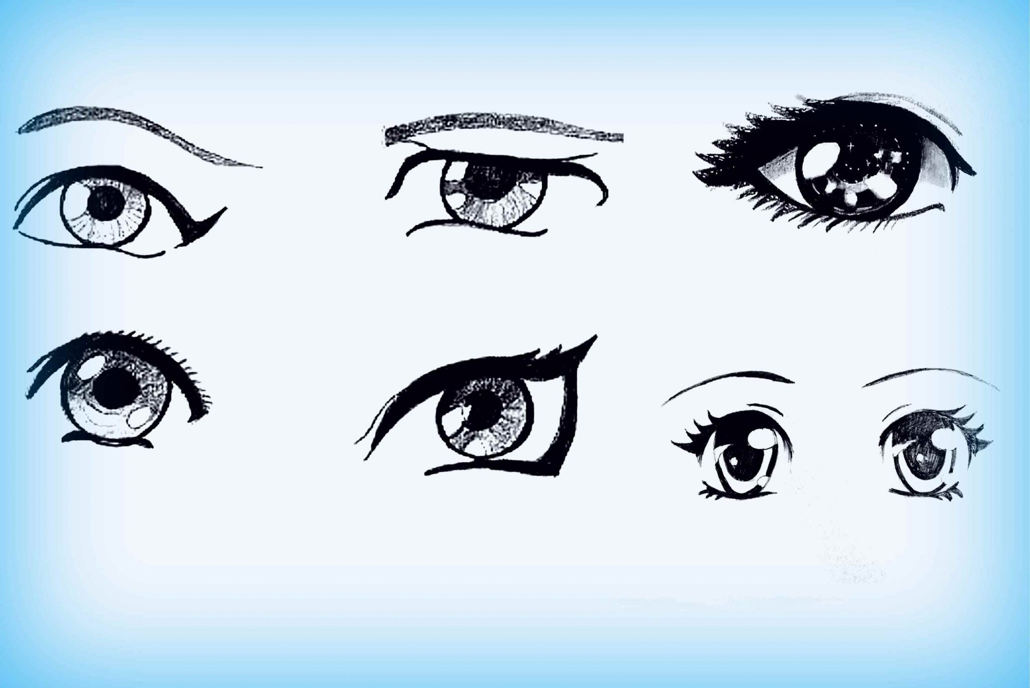 Глаза рисунок аниме