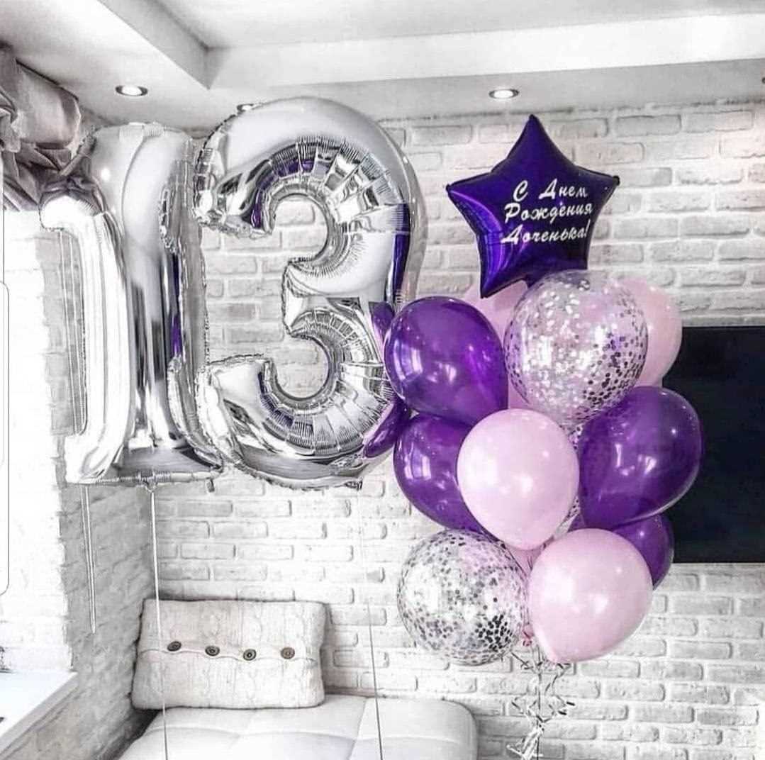 Красивые шарики на день рождения для девочки 14