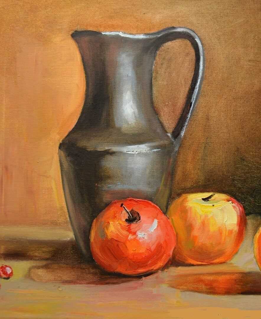 Красивый натюрморт рисунки фруктов 24