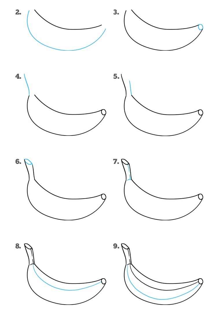 Как нарисовать мерседес банан
