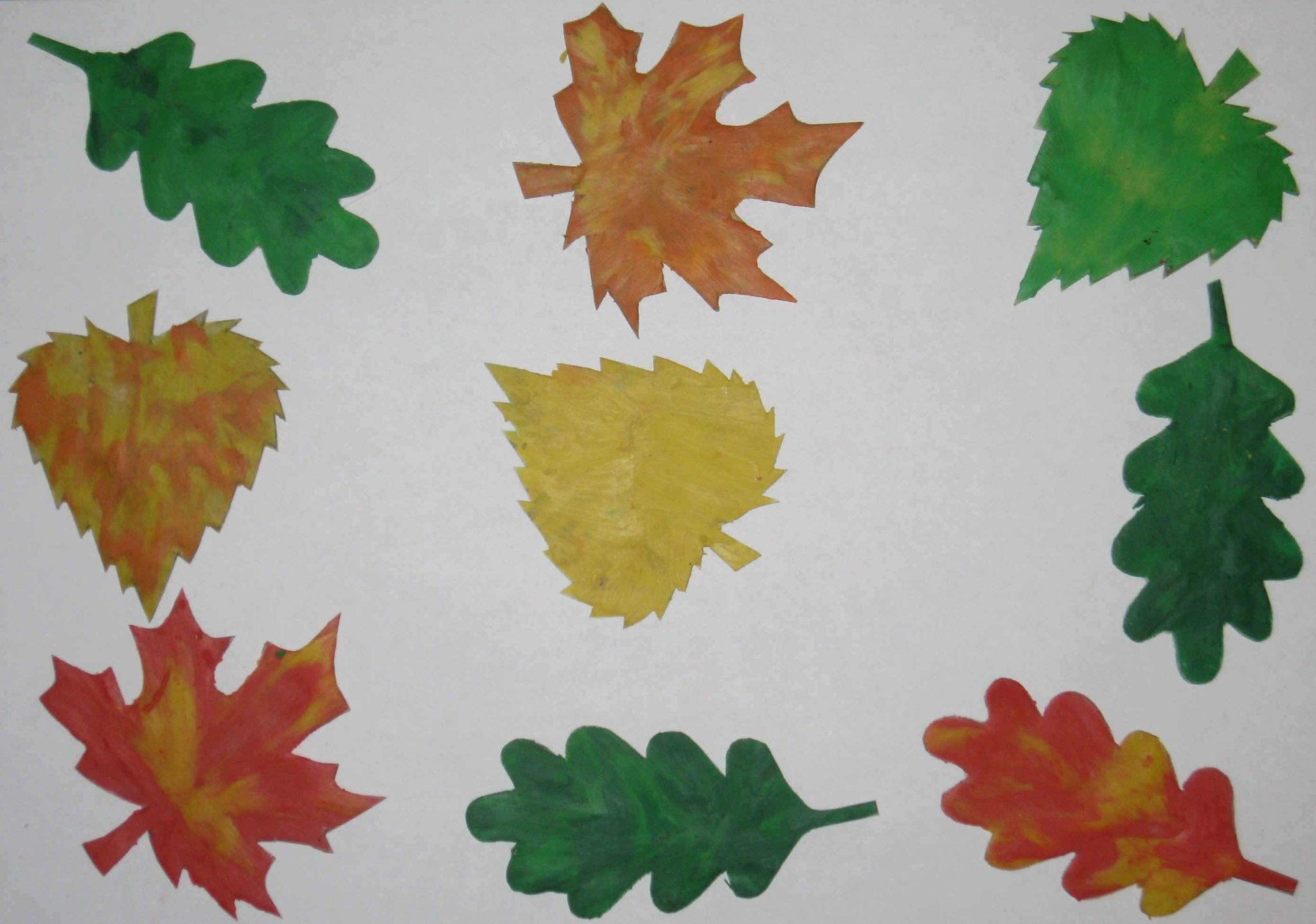 Рисование осенние листья старшая группа