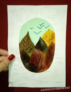 Рисунки листев для детей 21