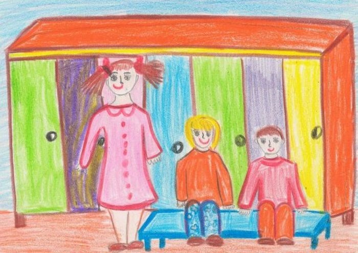 Рисование наш любимый детский сад (5)