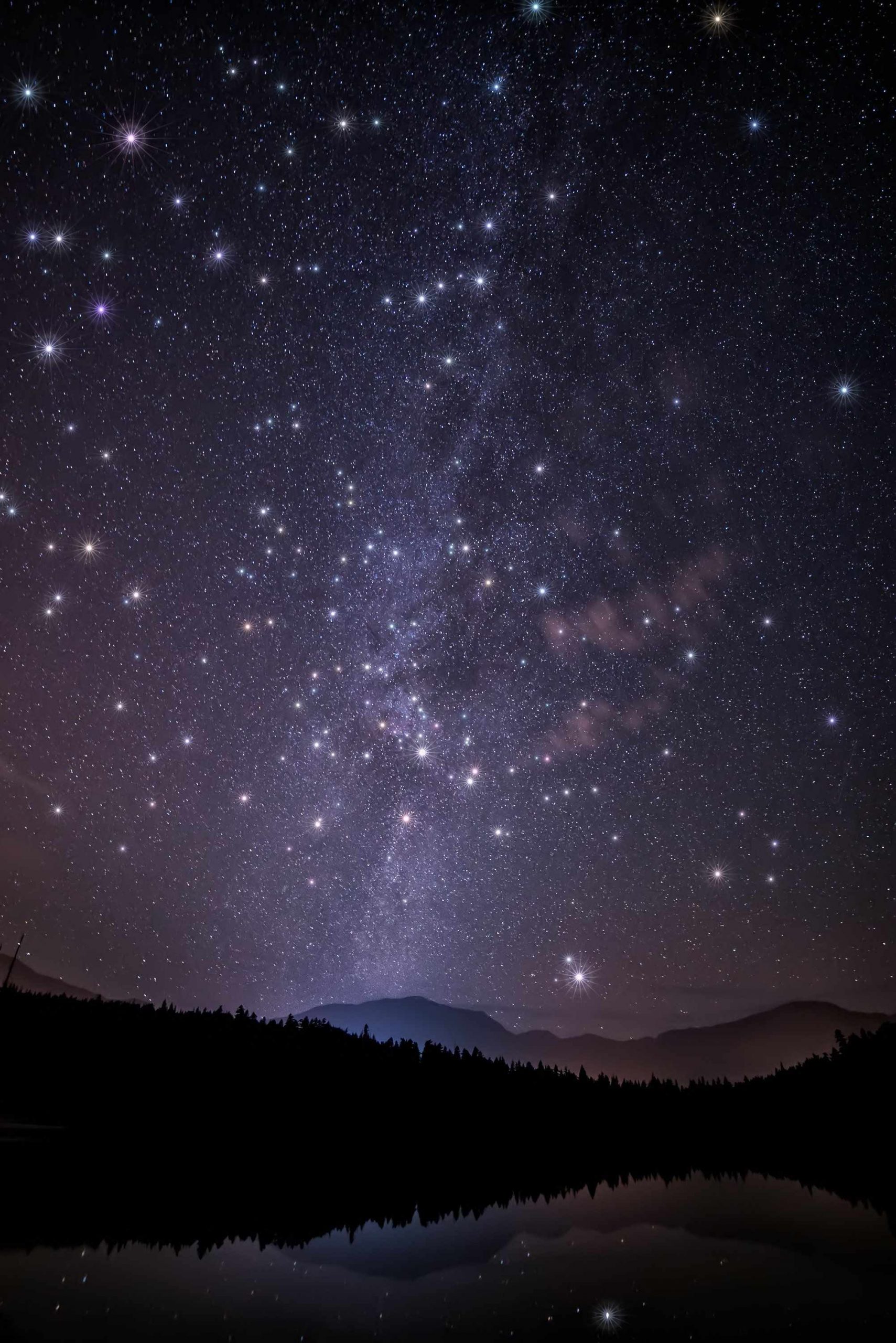 Красивое фото ночное небо со звездами 01