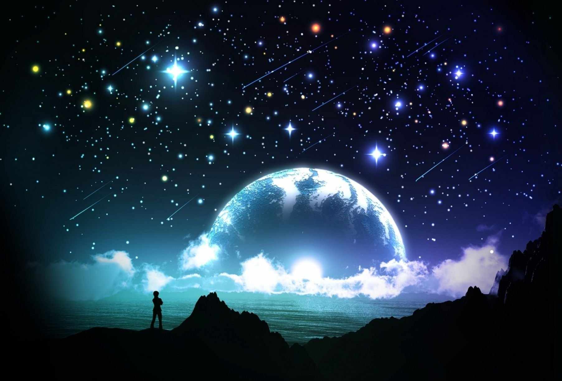 Красивое фото ночное небо со звездами 12
