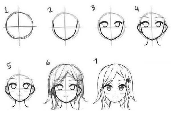 Картинки как нарисовать аниме персонажа 6