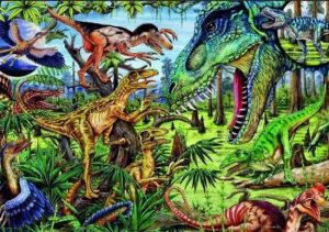 Картинки природы в цвете эры динозавров 08