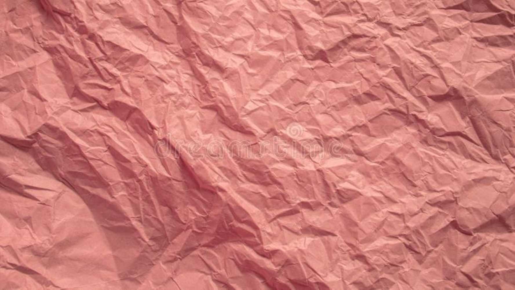 Розовая бумага помятая