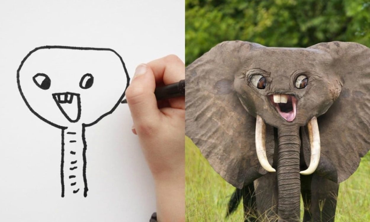 Животные по детским рисункам