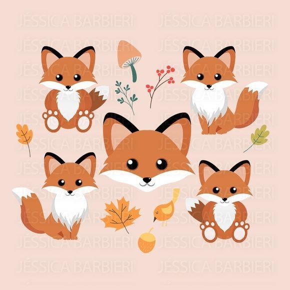 Картинки животных лиса для детей (14)