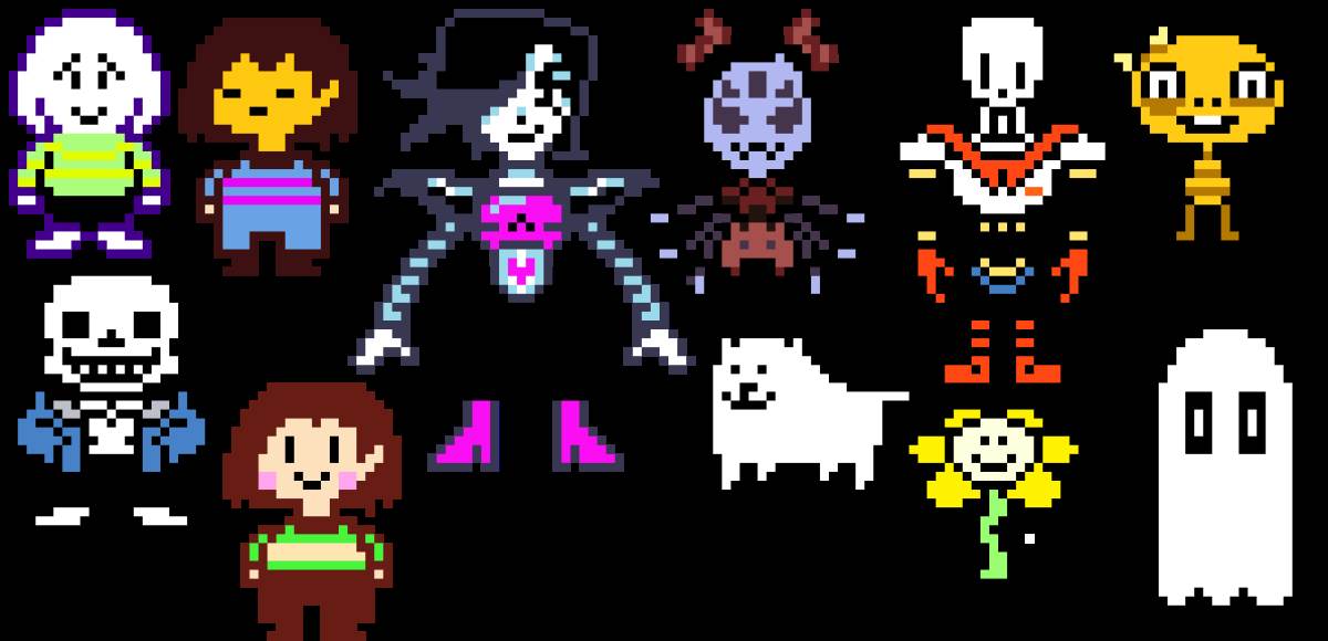 Undertale all characters Art. Undertale main characters. Undertale characters list. Undertale main characters Art.