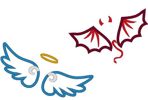 Картинки крылья демона и ангела 18