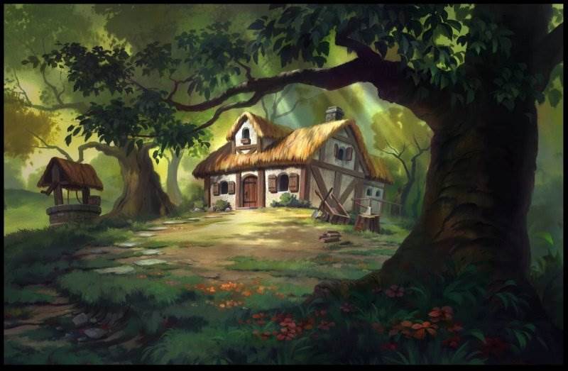Картинки сказочный домик в лесу 11