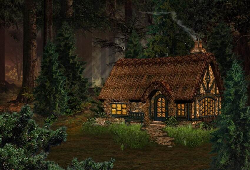 Картинки сказочный домик в лесу 27