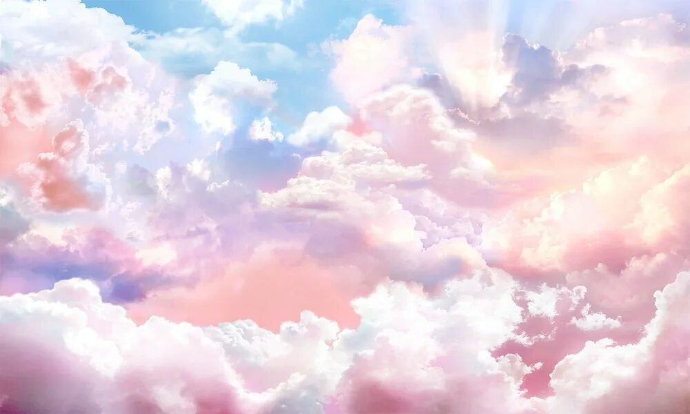 Красивый фон с облаками 13