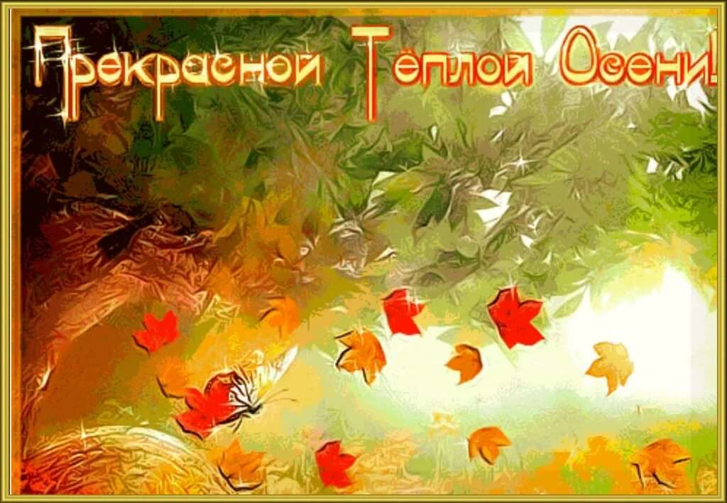 Какое завтра сентября. Открытки теплой осени.