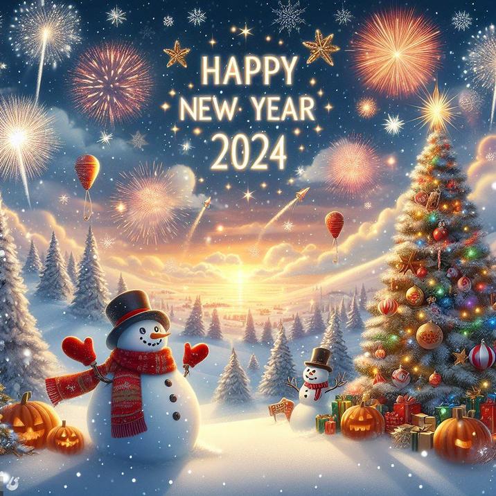 Новый год — время чудес   открытки на новый год 2024 03