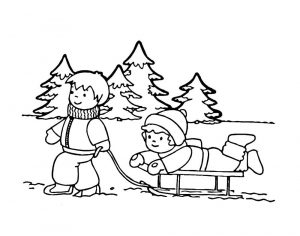 Рисунки для срисовки зимние 9