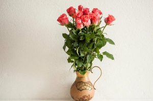 Букет розовых цветов в вазе   лучшие картинки 9