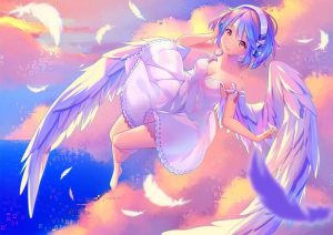 Две аниме девушки с крыльями   прикольные картинки 9